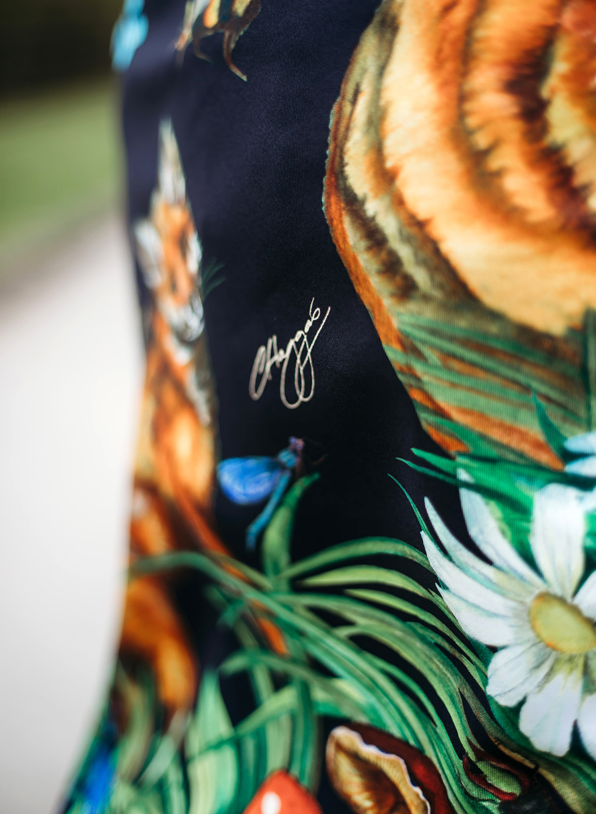 clare haggas scarf closeup photography in cheltenham