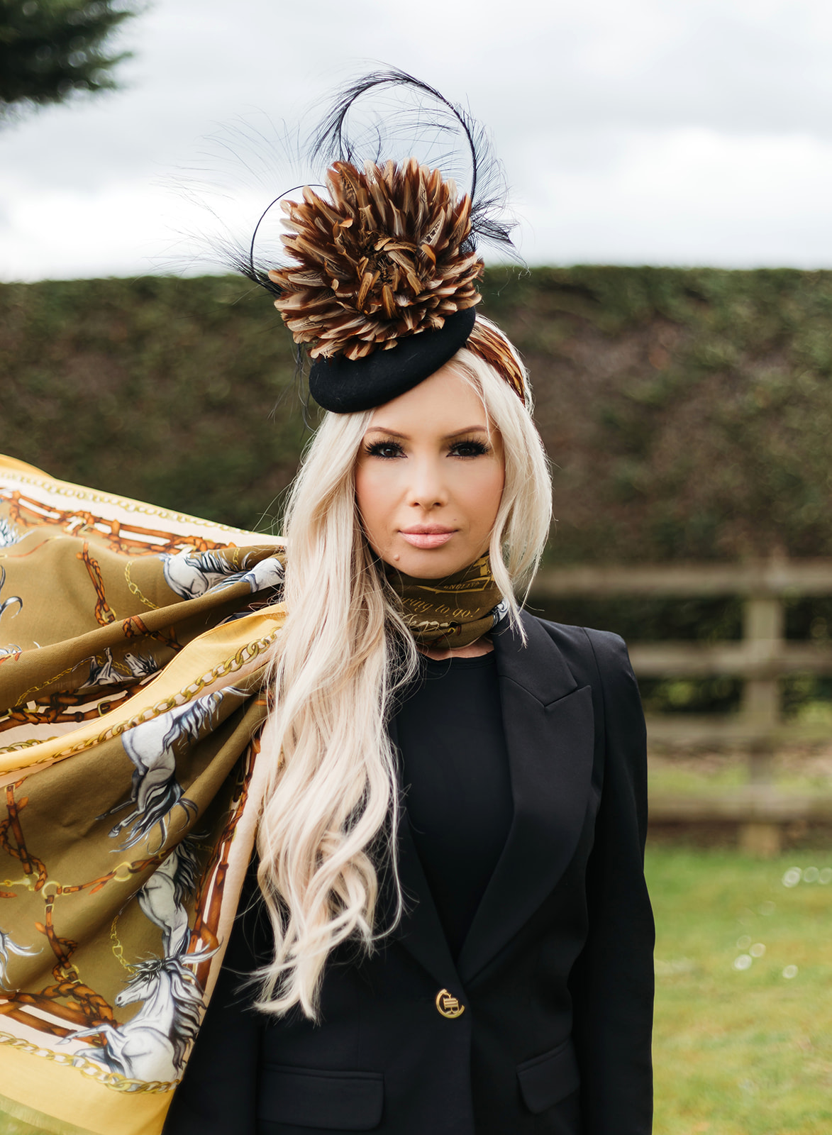 Lisa von hallwyl brand photography model in the countryside
