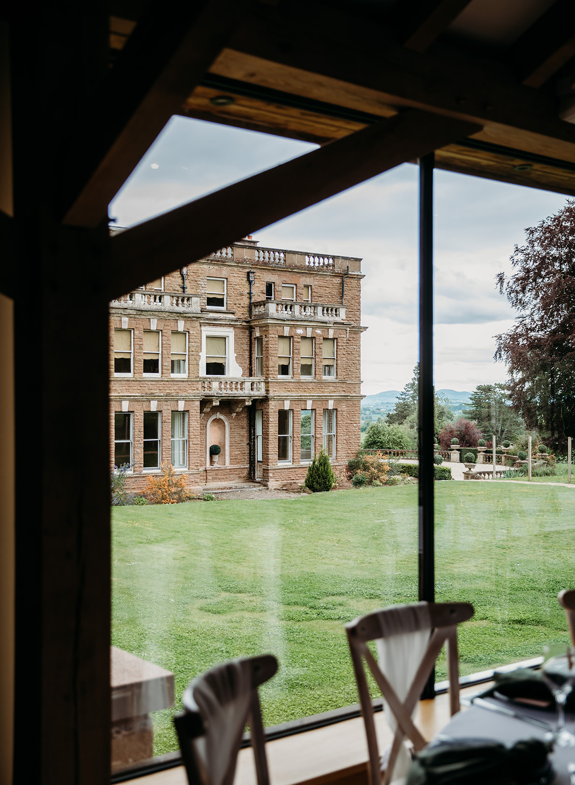 Outside view of bredenbury court barns wedding venue