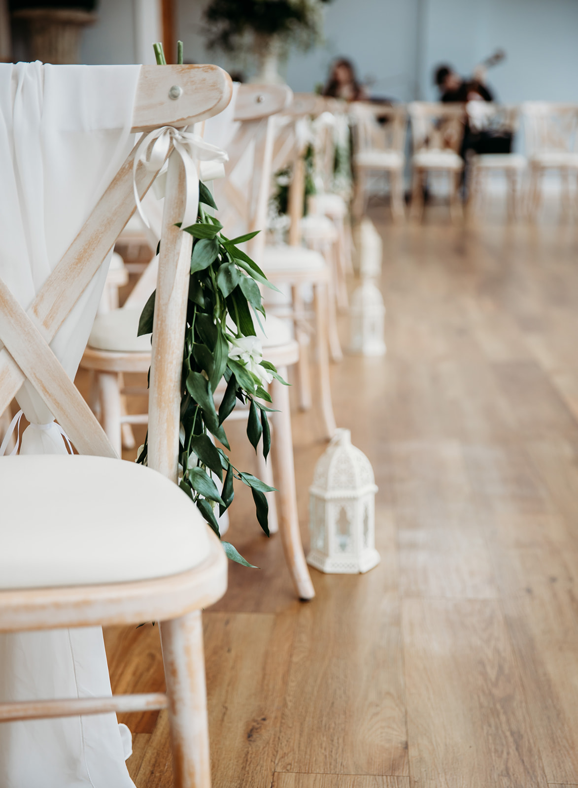 Bredenbury court barns wedding ceremony styling