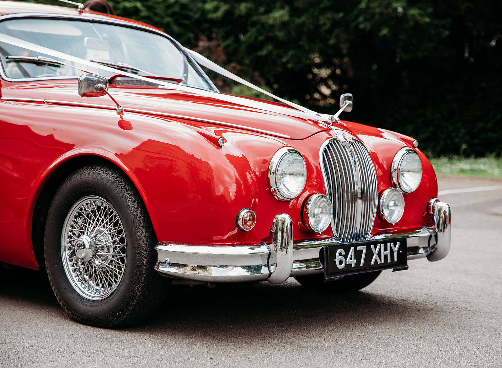 Cheltenham wedding car on the way to Pittville Pump Room