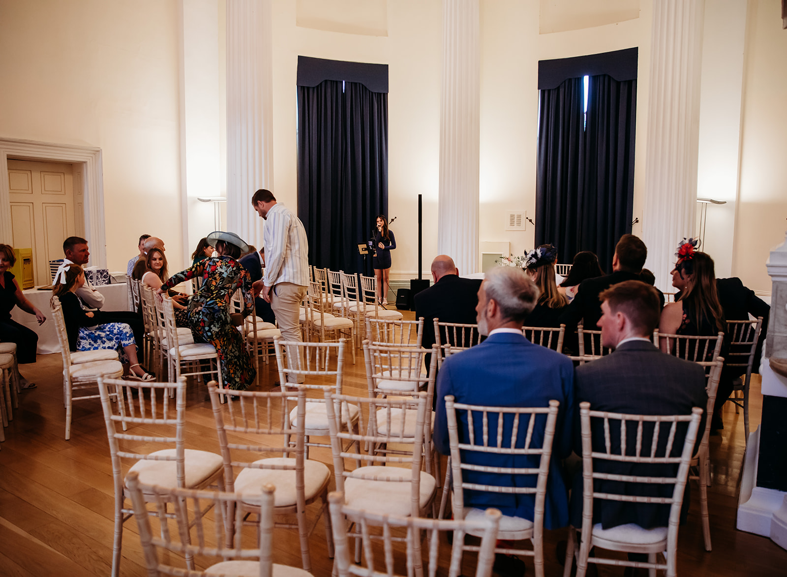 Intimate wedding ceremony at Pittville Pump Room in Cheltenham