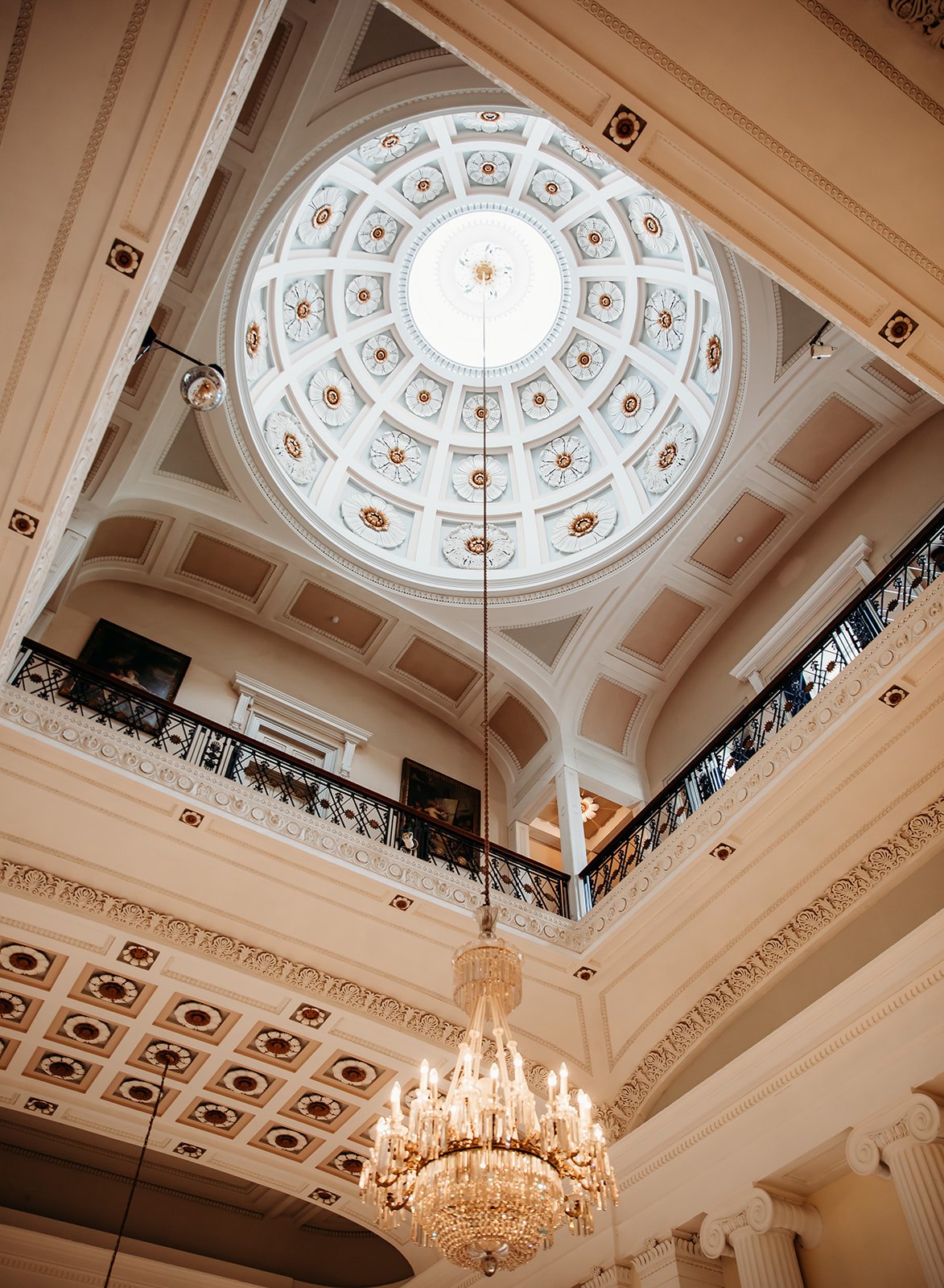 Pittville Pump Room interior dome glass roof